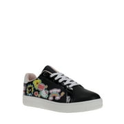 HELLO KITTY & Friends By Sanrio Women's Black Casual Court Sneakers