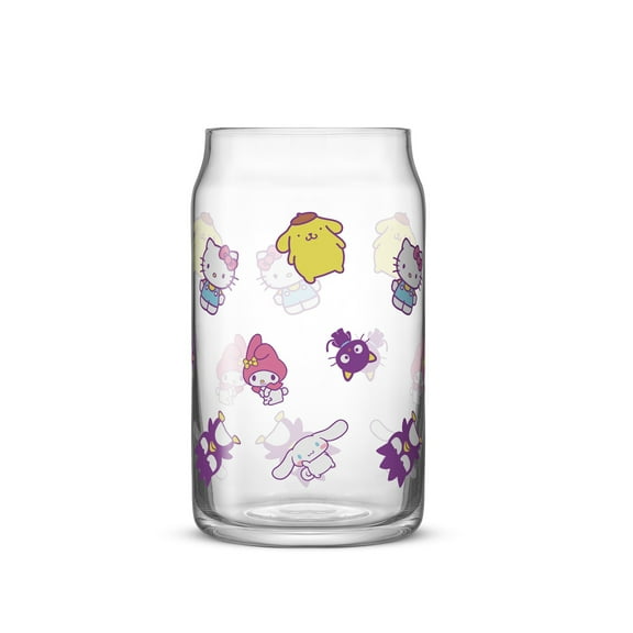 Hello Kitty & Friends Character Toss Can Glasses, 16oz set of 4