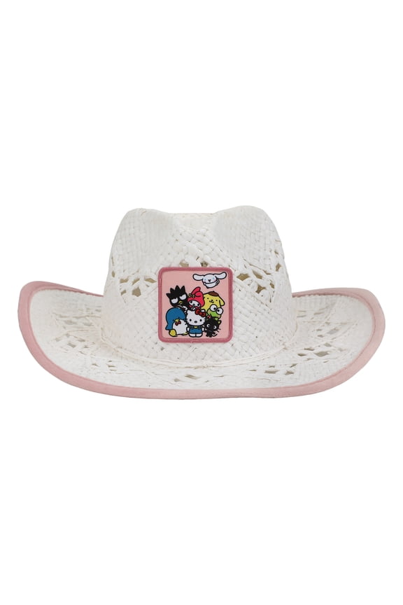 Hello Kitty & Friends Characters Front Patch White Cowboy Hat