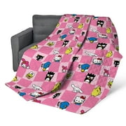 Hello Kitty & Friends Check Quilted Throw Blanket 60x80 inches