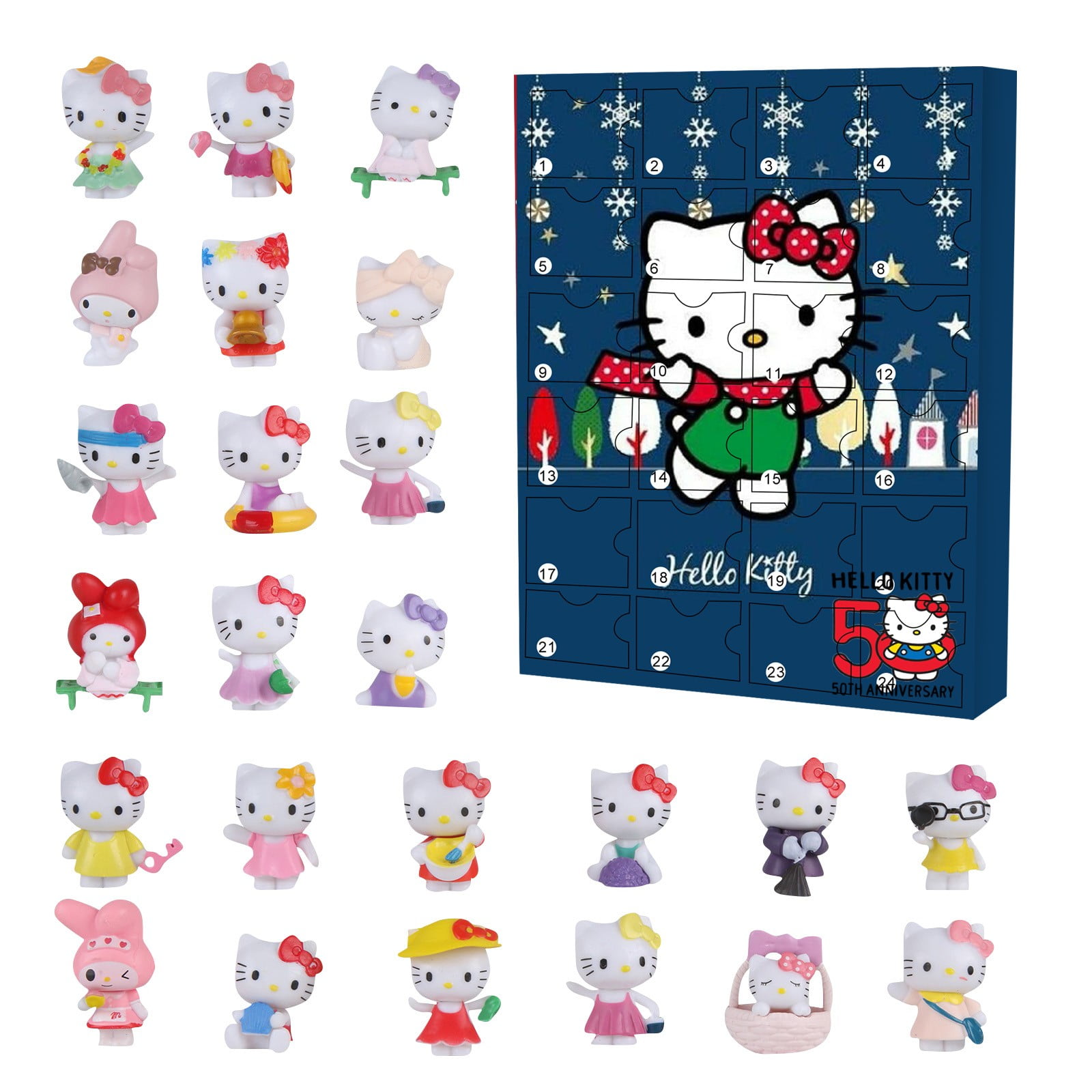 Hello Kitty and Friends Christmas Advent Calendar 24 pcs Action Figures