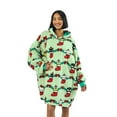 thumbnail image 1 of Hello Kitty & Friends Christmas Character Stockings Green Hoodie Wearable BlanketOSFA, 1 of 7