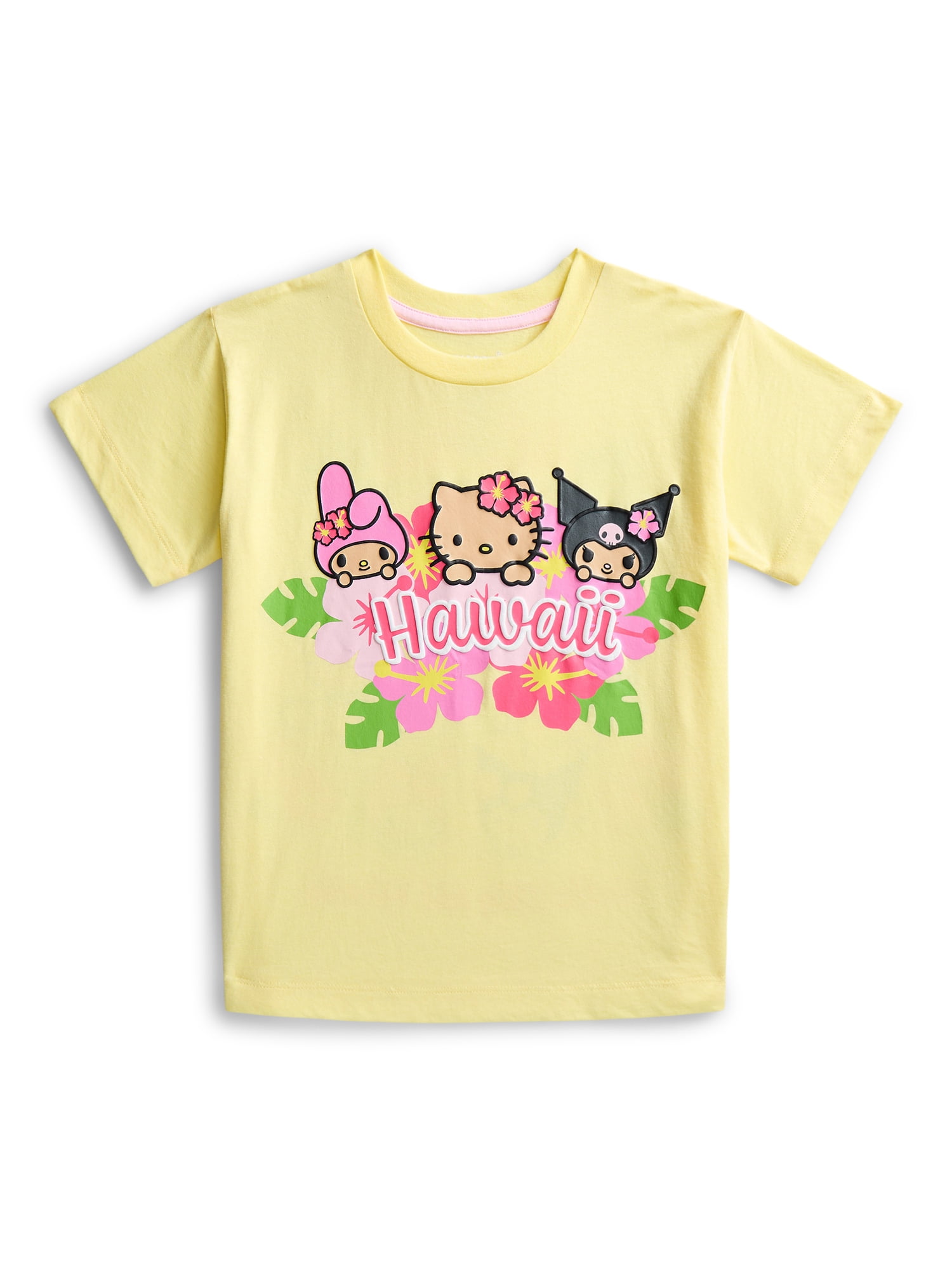 Hello Kitty and Friends Girls Graphic Tee with Short Sleeves, Sizes XS-2XL
