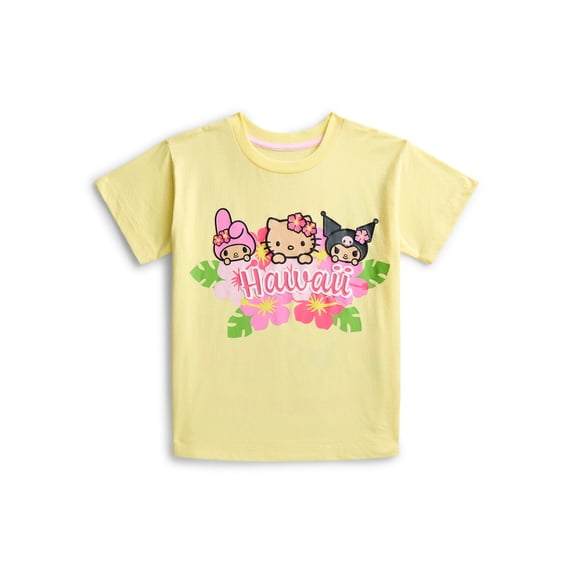 Hello Kitty and Friends Girls Graphic Tee with Short Sleeves, Sizes XS-2XL