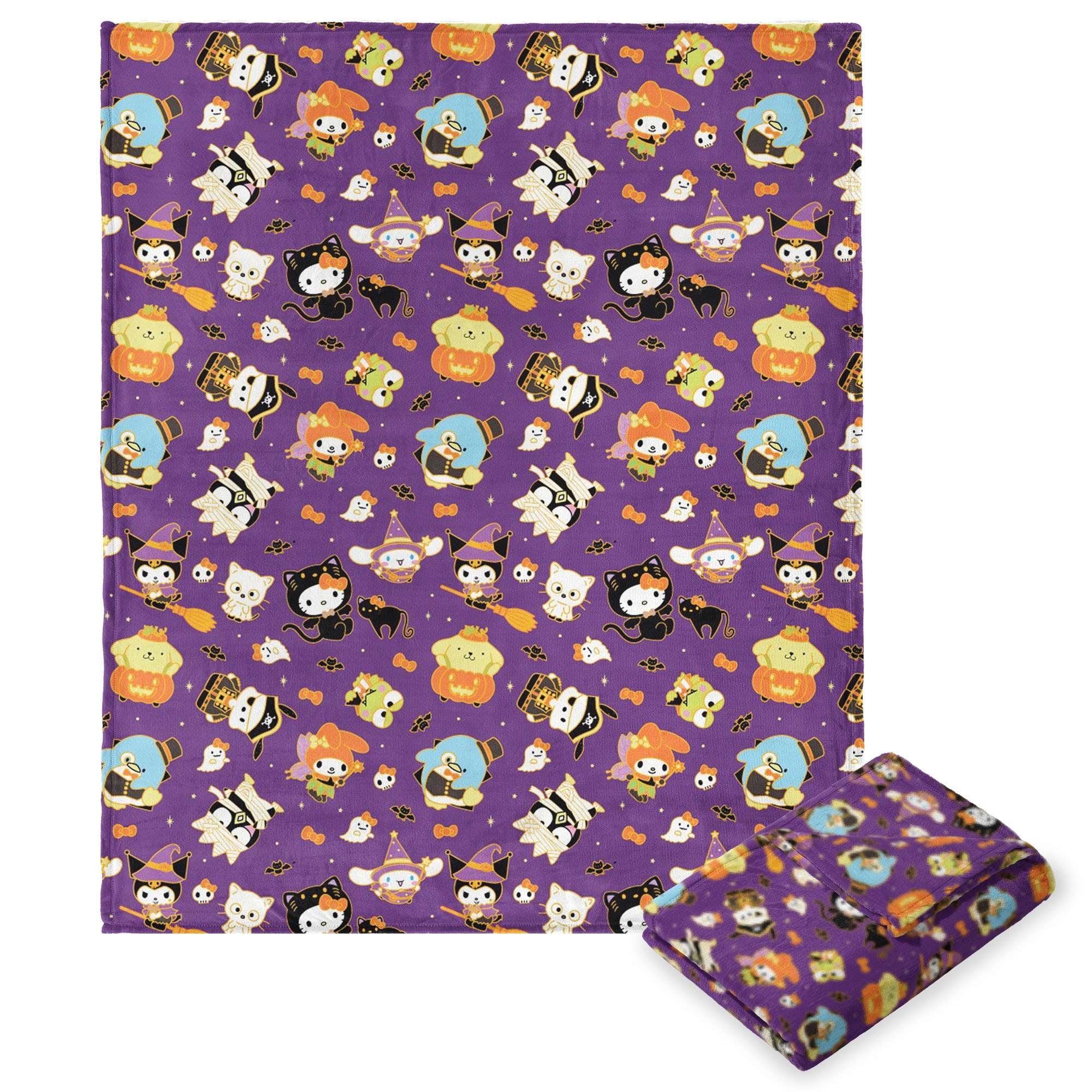 Hello Kitty & Friends Halloween Gold Kids Silk Touch Throw Blanket
