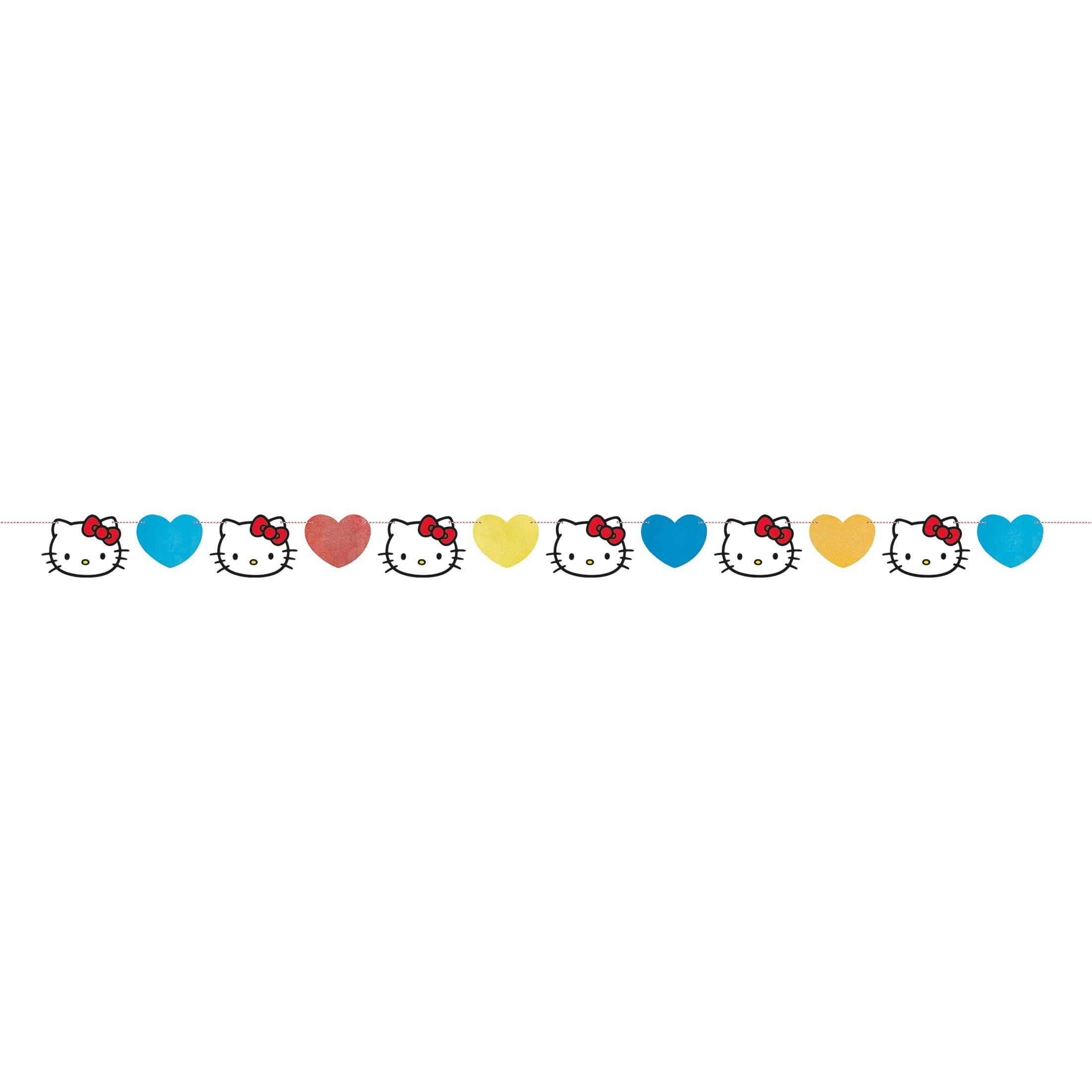 Hello Kitty & Friends Kitty and Hearts Die Cut Banner, 1ct