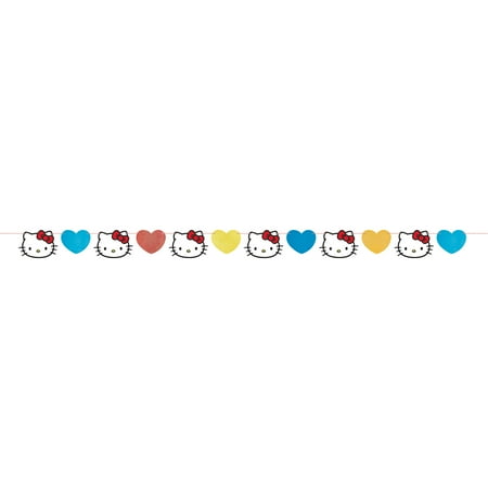 Hello Kitty & Friends Kitty and Hearts Die Cut Banner, 1ct