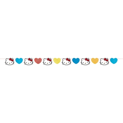 Hello Kitty & Friends Kitty and Hearts Die Cut Banner, 1ct