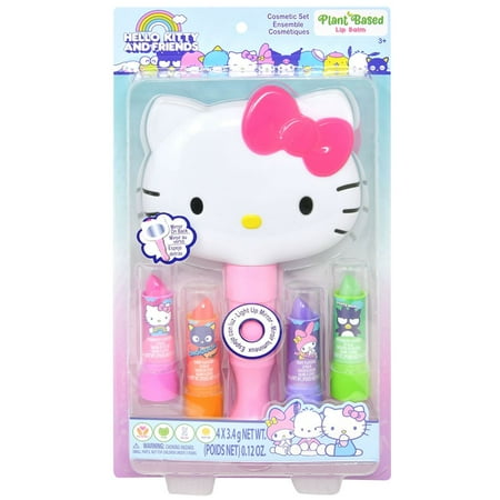Hello Kitty & Friends Light Up Mirror w/4 lip Balms on Card