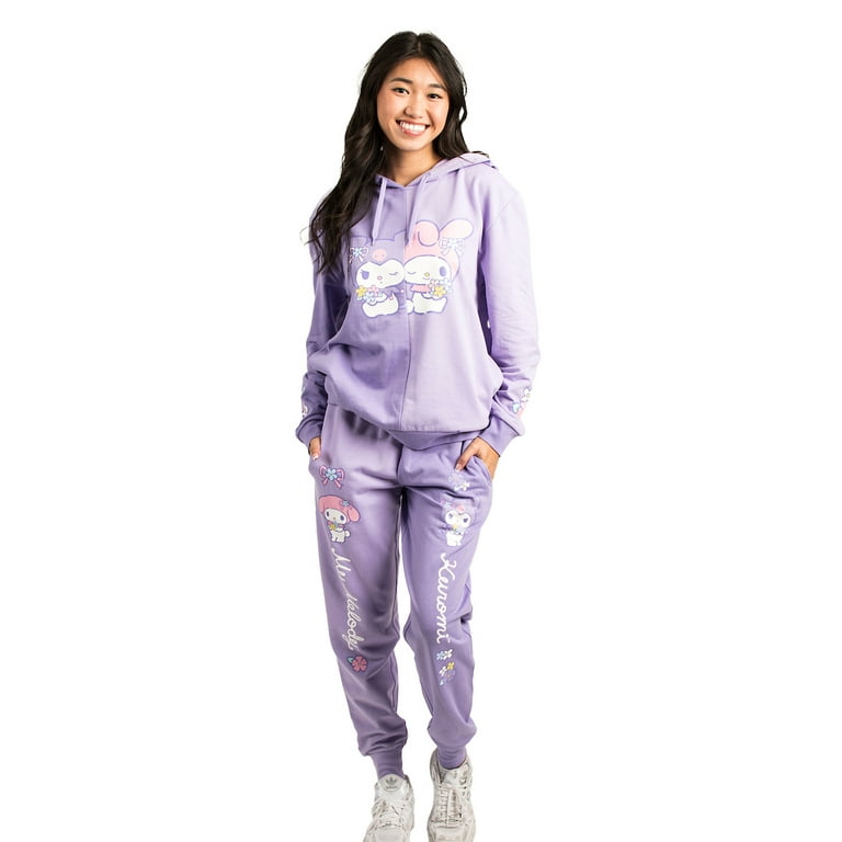 Hello Kitty & Friends My Melody and Kuromi Women's Lilac Hoodie