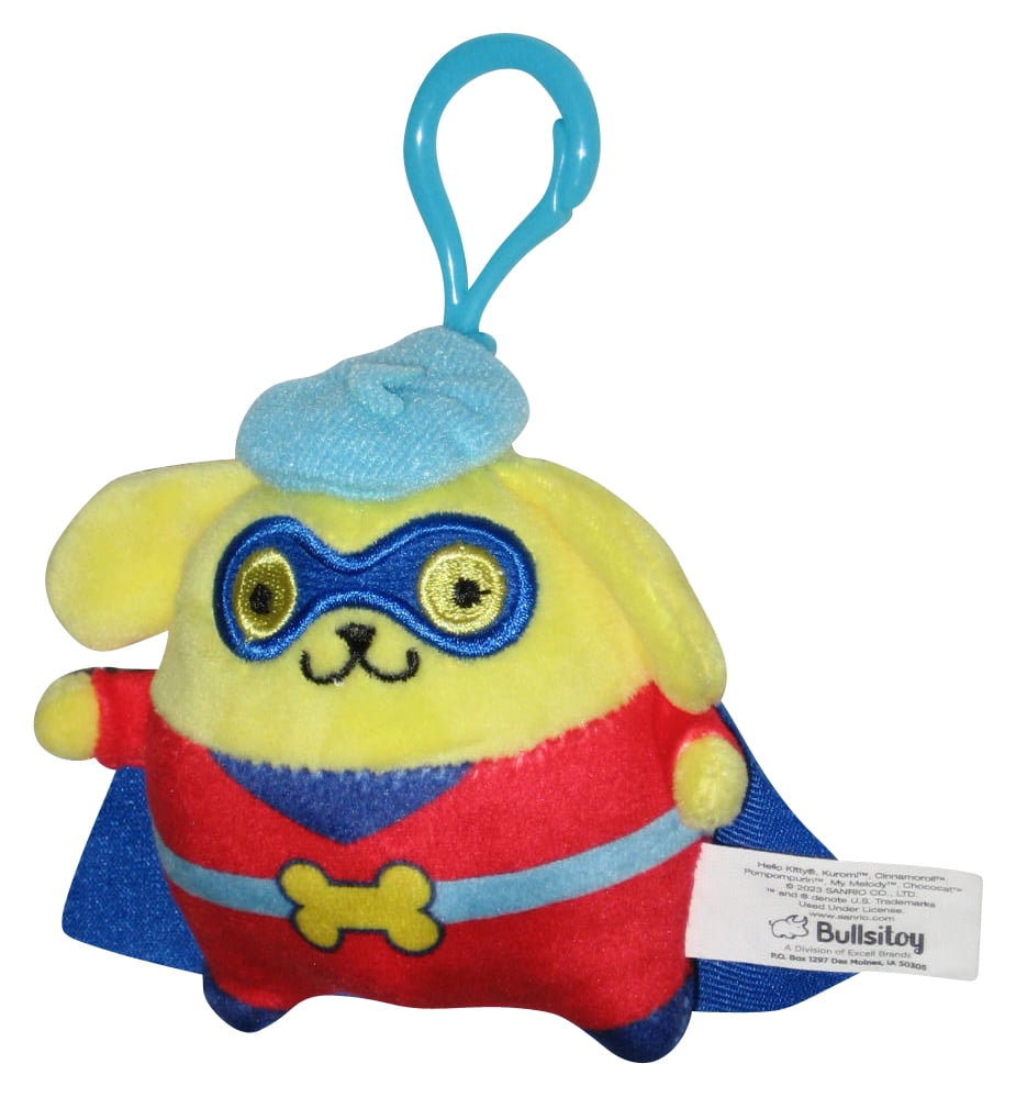 BULLS I TOY Hello Kitty & Friends Pompompurin Bullsitoy 4-Inch Clip-On Plush Keychain