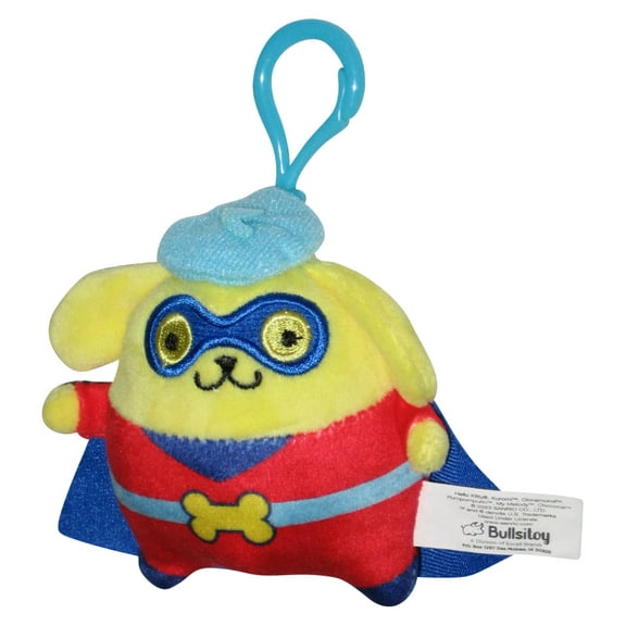 Hello Kitty & Friends Pompompurin Bullsitoy 4-Inch Clip-On Plush Keychain