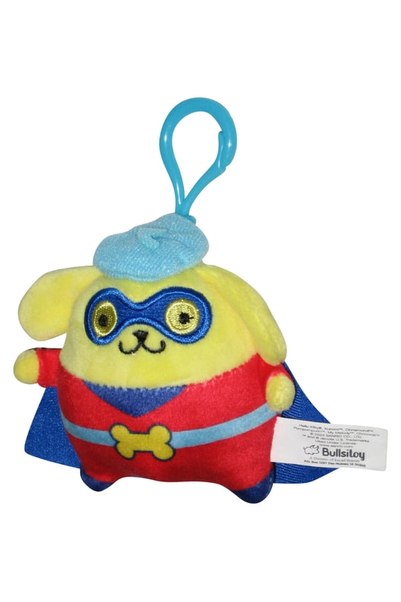 Hello Kitty & Friends Pompompurin Bullsitoy 4-Inch Clip-On Plush Keychain