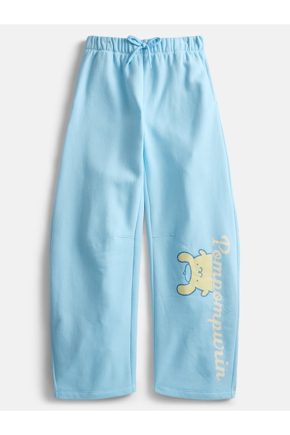 and Friends Pompompurin Girl’s Fleece Barrel Pants, Sizes 4-16