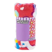 Hello Kitty Friends Soft Silky Fleece Throw 40"x50" Kids Blanket “Summertime Swim”
