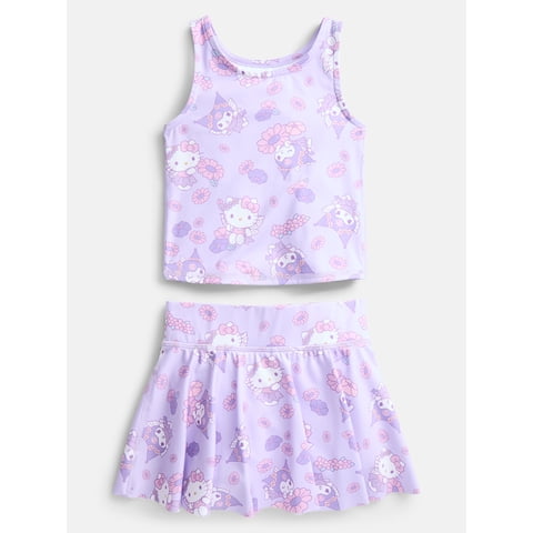 Hello Kitty and Friends Toddler Girls' Active Tank Top and Skort Set, 2-Piece, Sizes 12M-5T