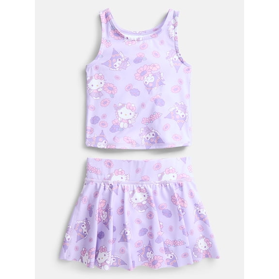 Hello Kitty and Friends Toddler Girls' Active Tank Top and Skort Set, 2-Piece, Sizes 12M-5T