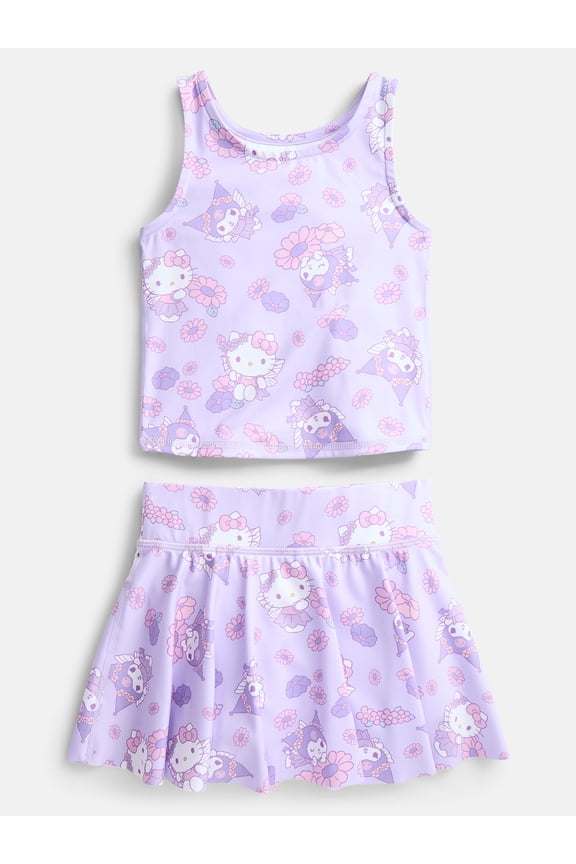 Hello Kitty and Friends Toddler Girls' Active Tank Top and Skort Set, 2-Piece, Sizes 12M-5T