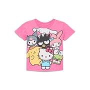 Hello Kitty and Friends Toddler Graphic Crewneck Tee, Sizes 12M-5T