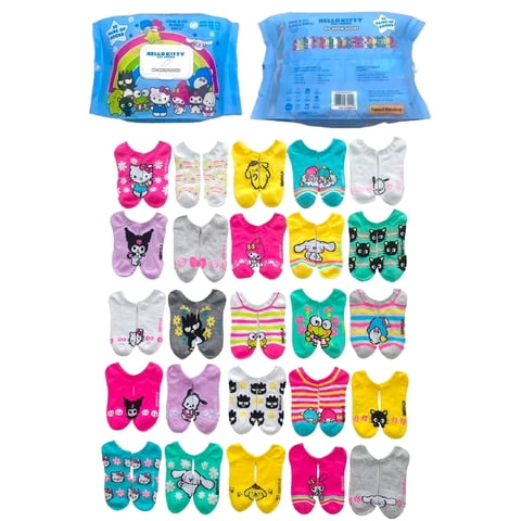& Friends, Women's Bundle Brick No-Show Socks, 25-Pack, Size 4-10