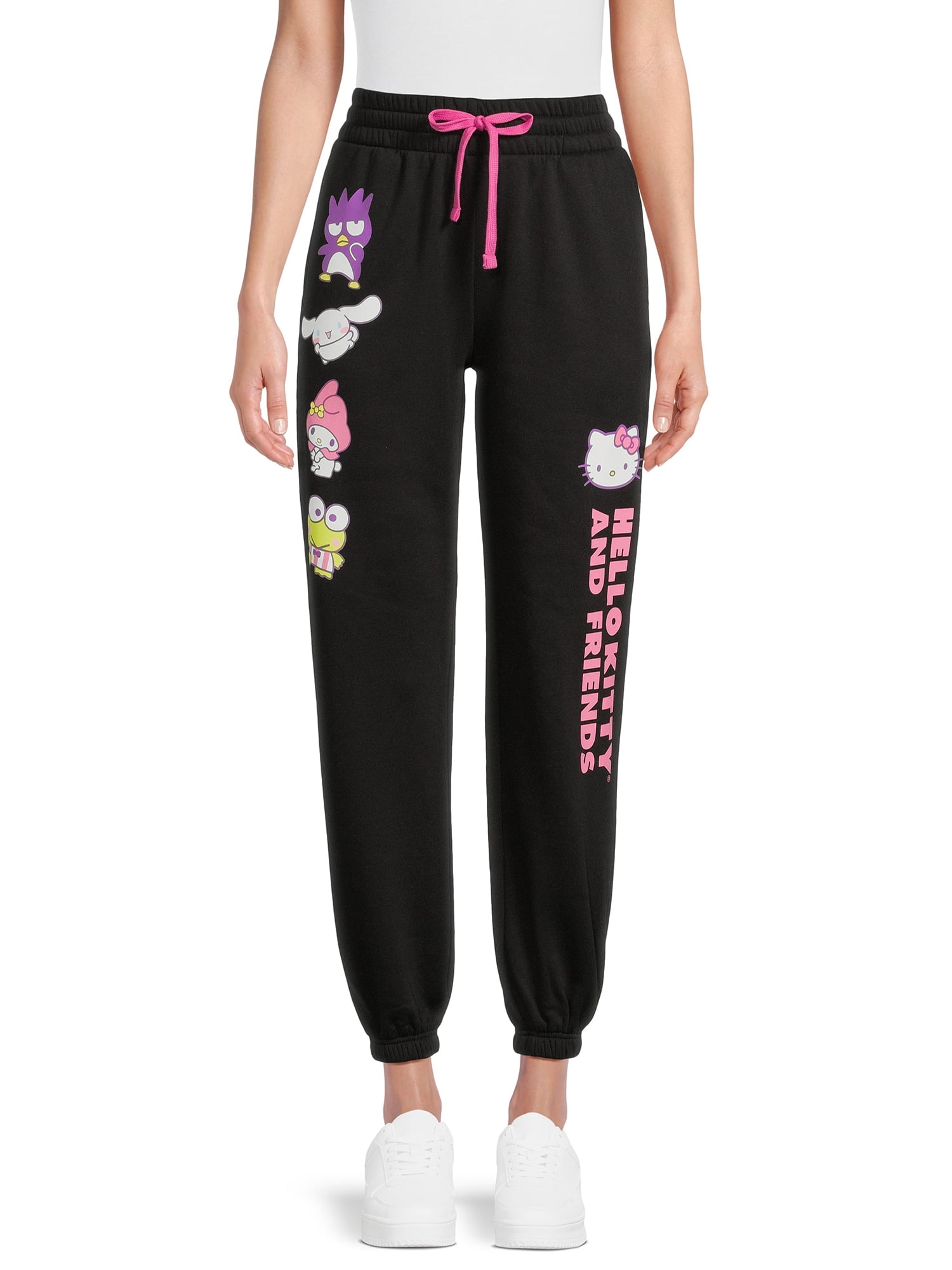 Women's Hello Kitty Sweatpants High Waisted Lounge Joggers Pants Trousers