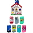 thumbnail image 1 of Hello Kitty & Friends Women's No-Show Socks, 7 Days of Socks Giftable House Box, 7-Pack, Size 4-10, 1 of 6