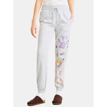 Hello Kitty & Friends Women's Scribble Graphic Joggers, Sizes XXS-XXL