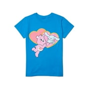 HELLO KITTY & FRIENDS AND CAREBEARS Hello Kitty & Friends and Care Bears Graphic Tee with Short Sleeves, Sizes XS-XL