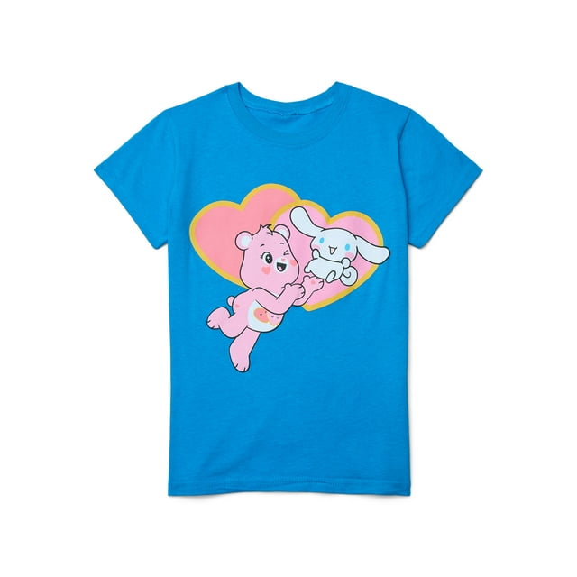 Hello Kitty & Friends and Care Bears Graphic Tee with Short Sleeves ...