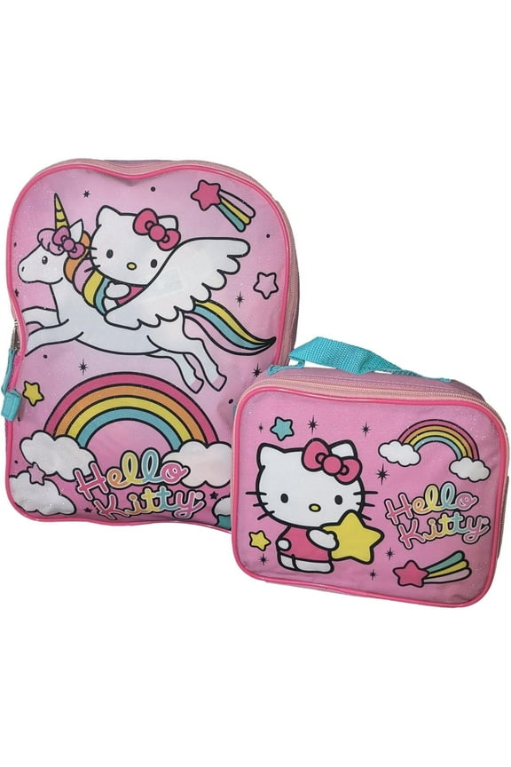 Full Size 16 Inch Backpack with Detachable Lunch Box