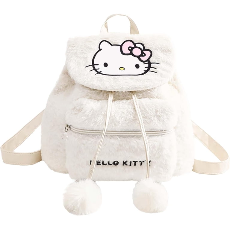 Hello Kitty Fur Plush Backpack Hello Kitty® Fur Backpack - White | MainPlace Mall main image 2