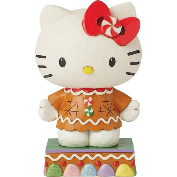 Sanrio Jim Shore Hello Kitty Gingerbread Figurine Enesco 00515