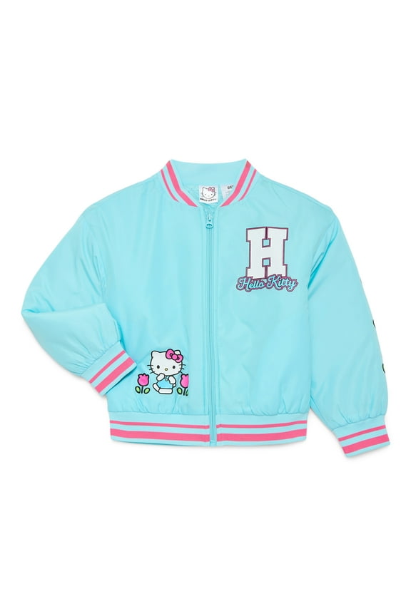 Hello Kitty Girls Bomber Jacket, Sizes XS-L