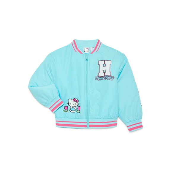 Hello Kitty Girls Bomber Jacket, Sizes XS-L