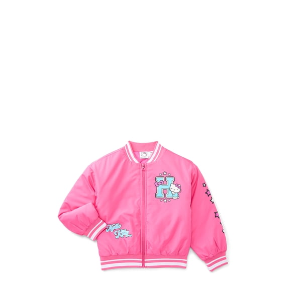 Hello Kitty Girls Bomber Jacket, Sizes XS-L