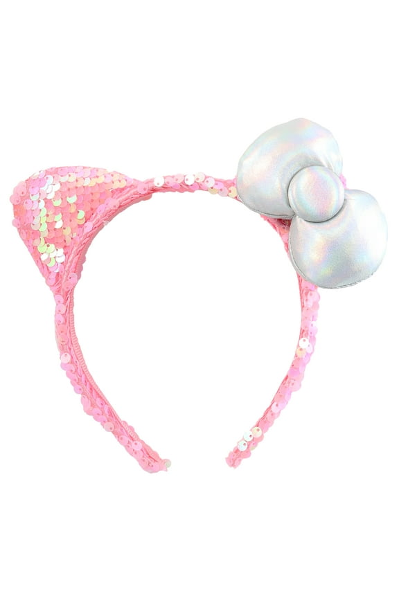 ,  Girl's Bow Pink  Headband