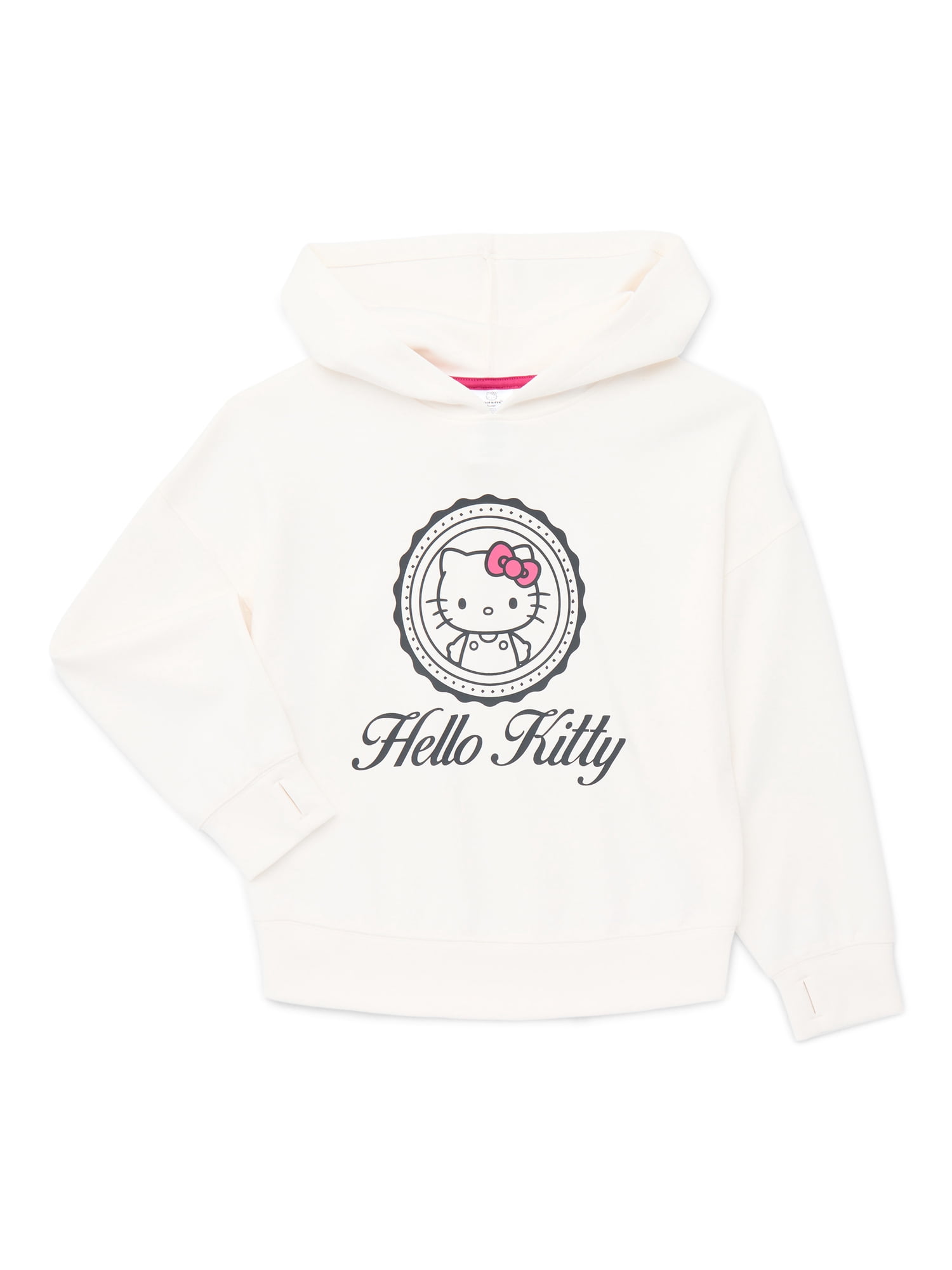Hello Kitty Girl's Long Sleeve Graphic Hoodie, Sizes 4-12