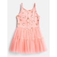thumbnail image 1 of Hello Kitty Girls Sleeveless Allover Print Tulle Romper, Sizes 4-12, 1 of 7