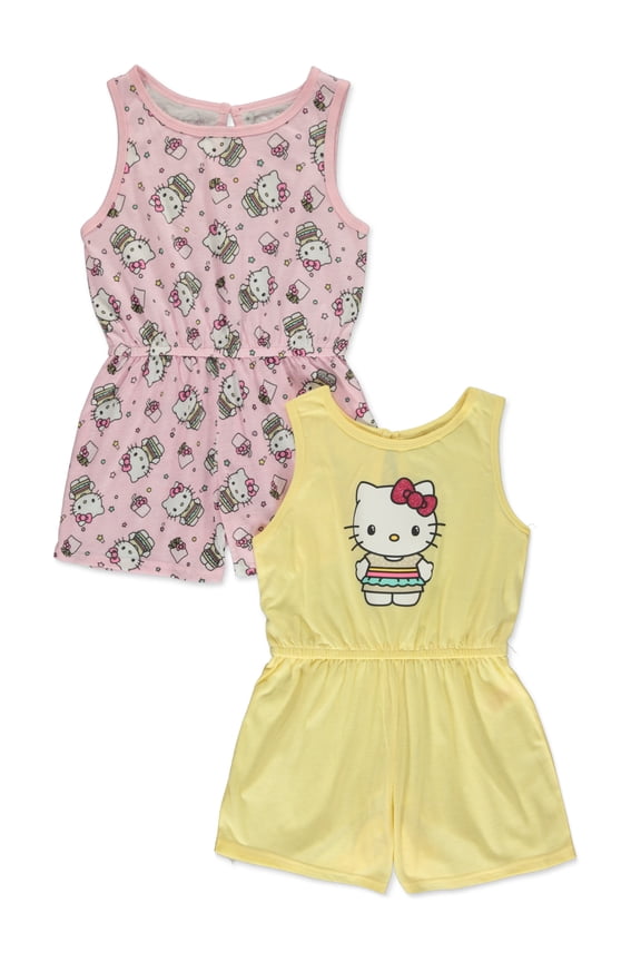 Girls' 2-Pack Snack Rompers Color: multi Size: 6x