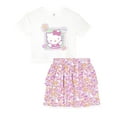 thumbnail image 1 of Hello Kitty Girls 2-Piece T-Shirt and Skirt Set, Pink, 4T, 1 of 3