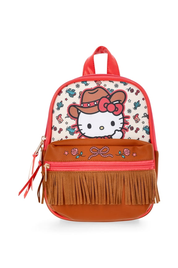 Hello Kitty Girls 9" Hello Kitty Mini Backpack, Tan