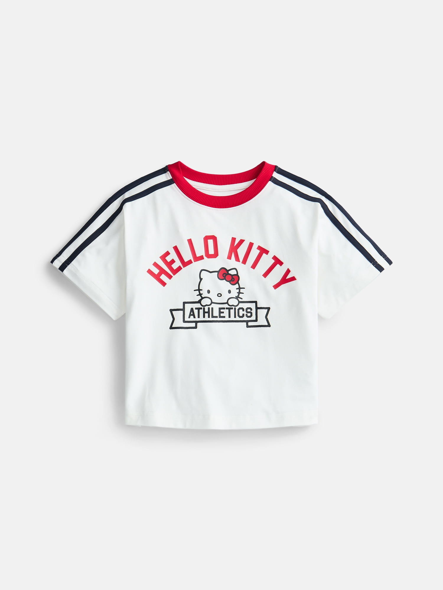 Hello Kitty Girls Active Graphic Jersey with Short Sleeves, Sizes 4-12