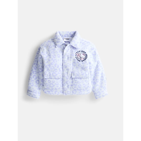 Hello Kitty Girls Barn Jacket with Long Sleeves, Sizes 4-12