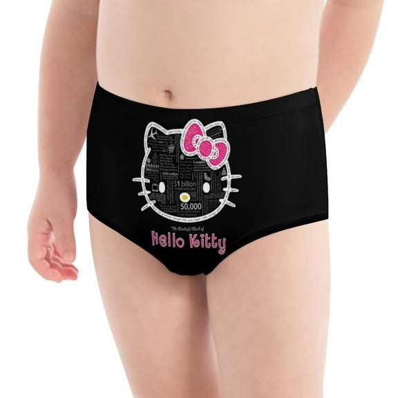 Hello Kitty Girls' Breathable Underwear Comfort Panties Briefs
