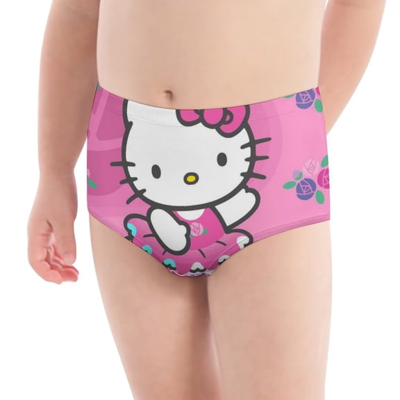 Hello Kitty Girls' Breathable Underwear Comfort Panties Briefs