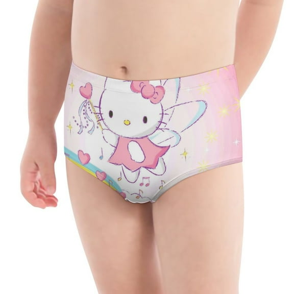 Hello Kitty Girls' Breathable Underwear Comfort Panties Briefs