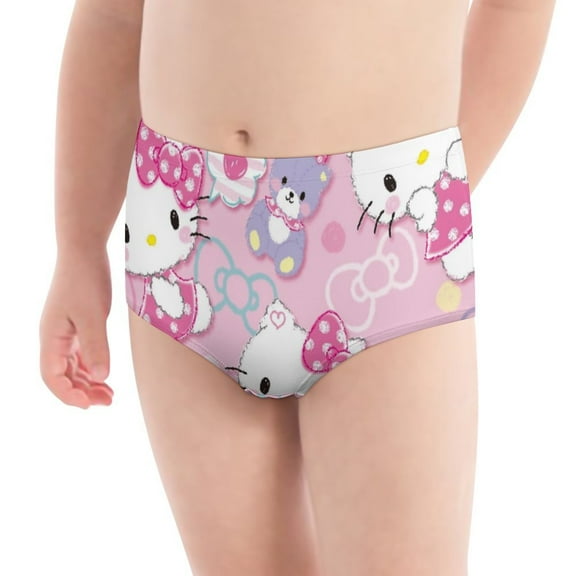 Hello Kitty Girls' Breathable Underwear Comfort Panties Briefs