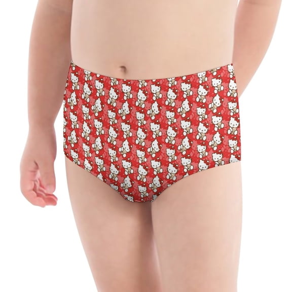 Hello Kitty Girls' Breathable Underwear Comfort Panties Briefs