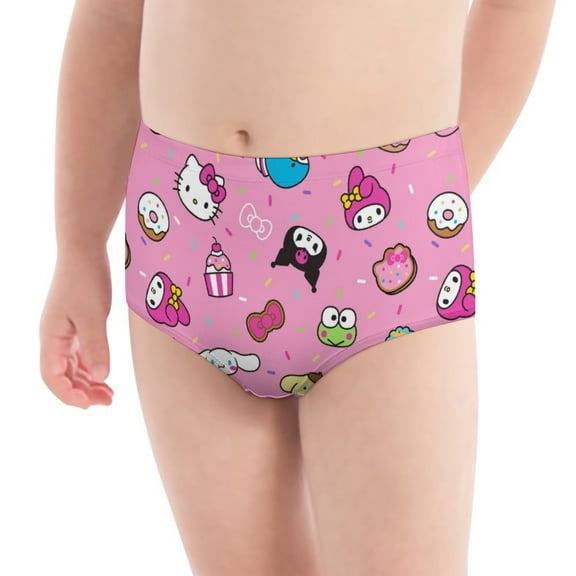 Hello Kitty Girls' Breathable Underwear Comfort Panties Briefs