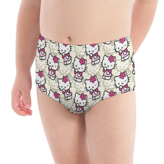 Hello Kitty Girls' Breathable Underwear Comfort Panties Briefs